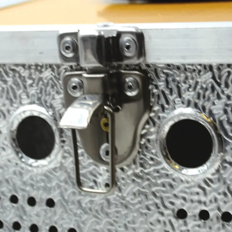 Panier aluminium 2 loges 24 x 21 x 28cm*