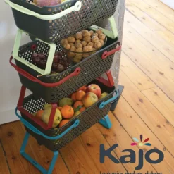 Panier de récolte et de conservation perforé 15 L (Lot de 3)*Kajo