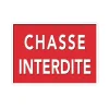 Panneau « Chasse interdite » Alu 26x20cm à l'unité* Discount