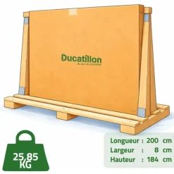 Panneau de chenil maille carrée 2m avec porte - Hauteur 184cm* Best