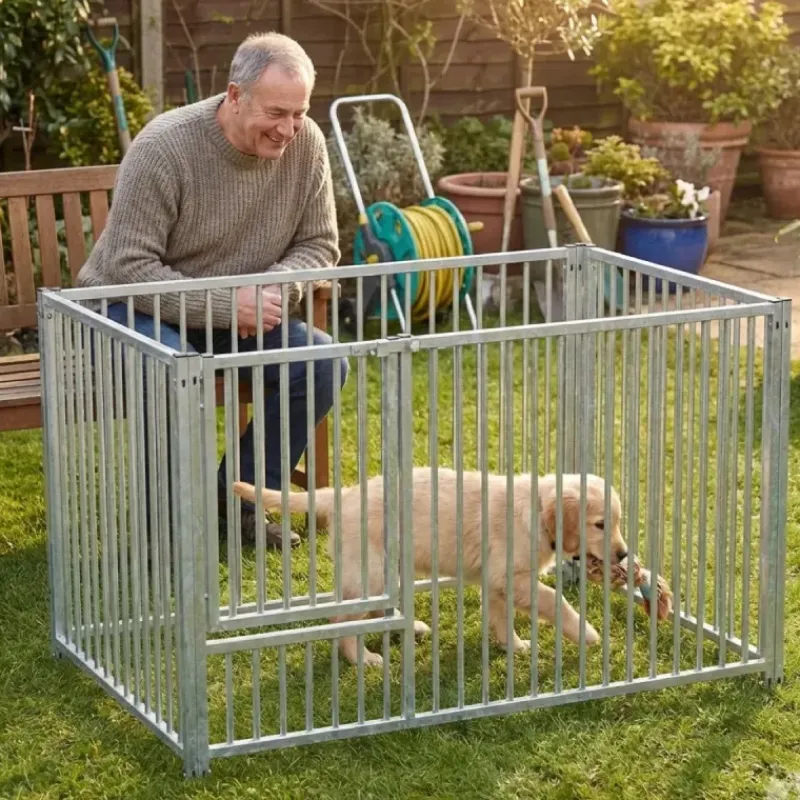 Panneau pour parc à chiot 1m avec porte - Hauteur 95cm*