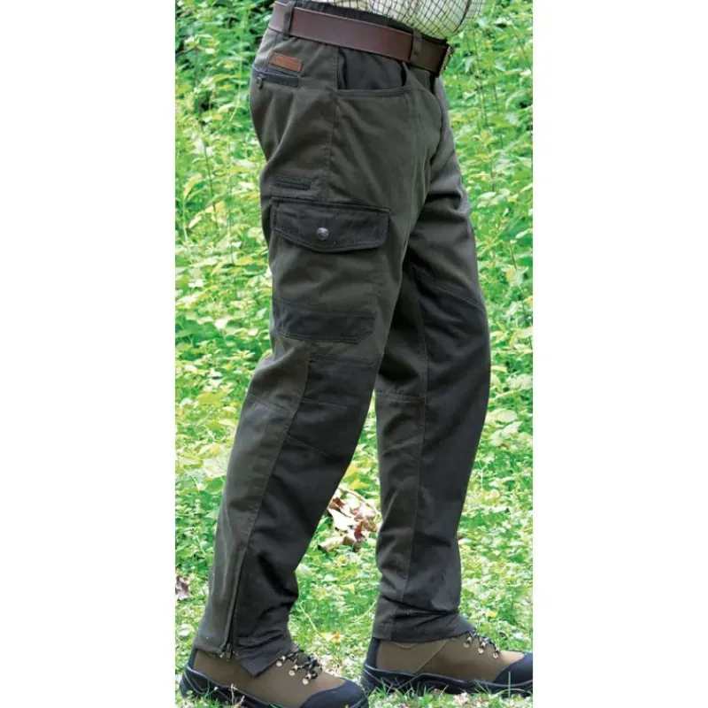 Pantalon de chasse anti-ronces kaki T38 à 60*Percussion
