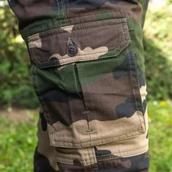 Pantalon treillis F1 6 poches coton doublé camo CE*Ducatillon Hot