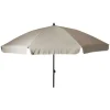 Parasol de jardin inclinable Ø 2 m taupe - Toile polyester 180 g/m² - Protection UPF 30+* Discount