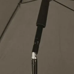 Parasol de jardin inclinable Ø 2 m taupe - Toile polyester 180 g/m² - Protection UPF 30+* Discount