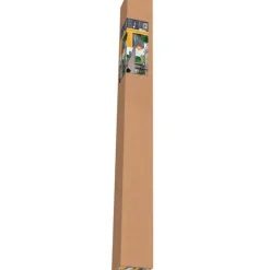 Parasol de terrasse demi-rond taupe Ø 2,70 m avec manivelle - Toile polyester 160 g/m²* New