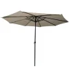 Parasol Rond Ø 2,70 m polyester 160 g/m² beige* Discount