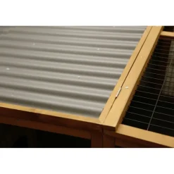 Parc extérieur en pin pour petits animaux avec abri* Sale