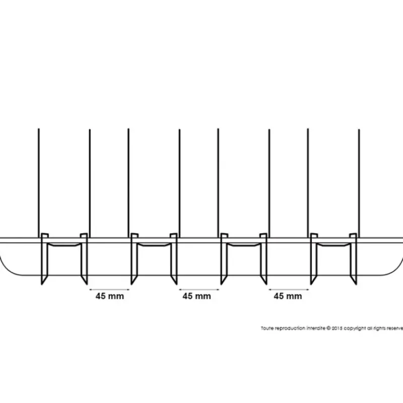 Pics anti-pigeon spécial gouttières galvanisé lot de 240* Clearance