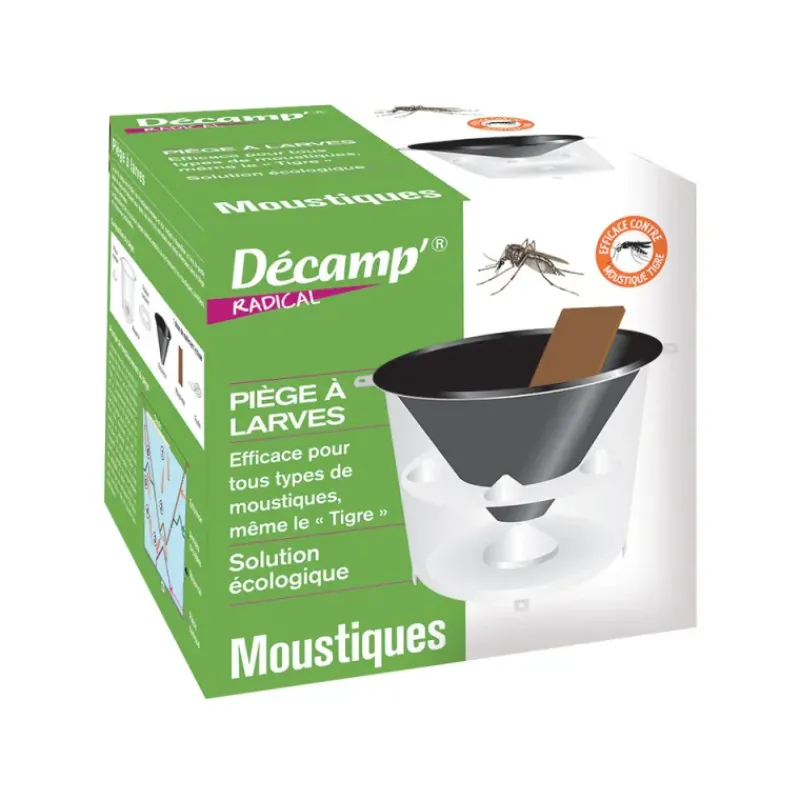 Piège à larves de moustiques réutilisable sans insecticide*Décamp