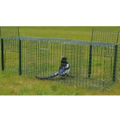 Piège à pies 3 compartiments maille carrée 30x30x90cm* Discount