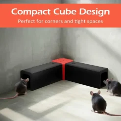 Piège à rongeurs d'angle électrique USB - 2 tunnels - 2000V* Best