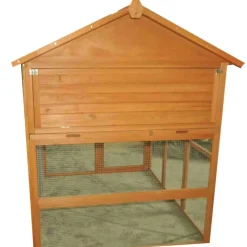 Pigeonnier bois 3 cases avec volière galvanisée – 130 x 160 cm* New