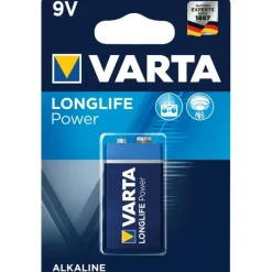 Pile alcaline Varta Longlife Power 9V / 6LR61* Best