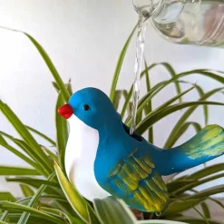 Piquets arroseurs oiseaux terre cuite 120ml 16x10x7,5cm - Lot de 2* Clearance