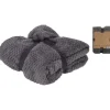 Plaid polaire gris 130x170 cm | Doux, chaud et confortable* New