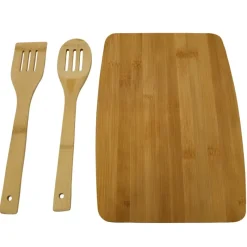 Planche à découper bambou 33 x 23 x 1 cm 2 spatules* Sale