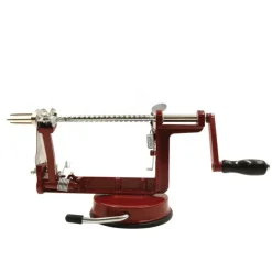 Pèle-pommes - Épluche, tranche et vide fixation ventouse* Discount