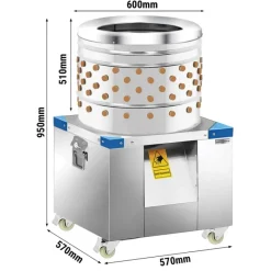 Plumeuse humide inox 154 doigts – Tambour Ø 60 cm* Online