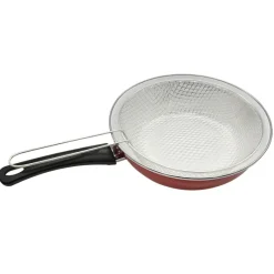 Poêle à friture 26 cm avec panier égouttoir en acier* Best