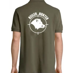 Polo kaki logo 1*Keiler Hunter New