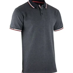 Polo manches courtes LORD coton polyester gris chiné S au 3XL*LMA Hot