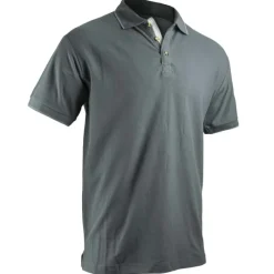 Polo Tonique coupe ajustée col rond coton gris nuit M à 3XL*LMA Best