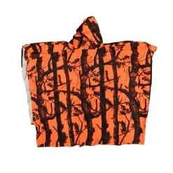 Poncho imperméable polyester enduit orange taille unique*Percussion Clearance