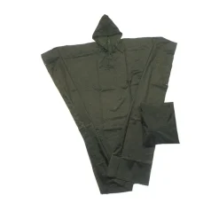 Poncho imperméable polyester enduit kaki taille unique*Percussion New