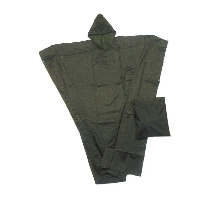 Poncho imperméable polyester enduit kaki taille unique*Percussion New