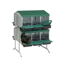 Pondoir poule pro vertical galvanisé 12 nids*GAUN Discount