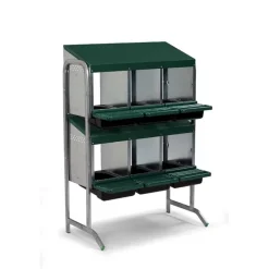 Pondoir poule pro vertical galvanisé 6 nids*GAUN New