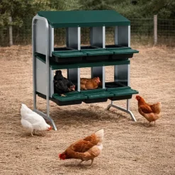 Pondoir poule pro vertical galvanisé 6 nids*GAUN New