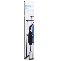 Porte-vêtements réglable en acier inoxydable avec roues - 80 x 42 x 90-160 cm* Discount