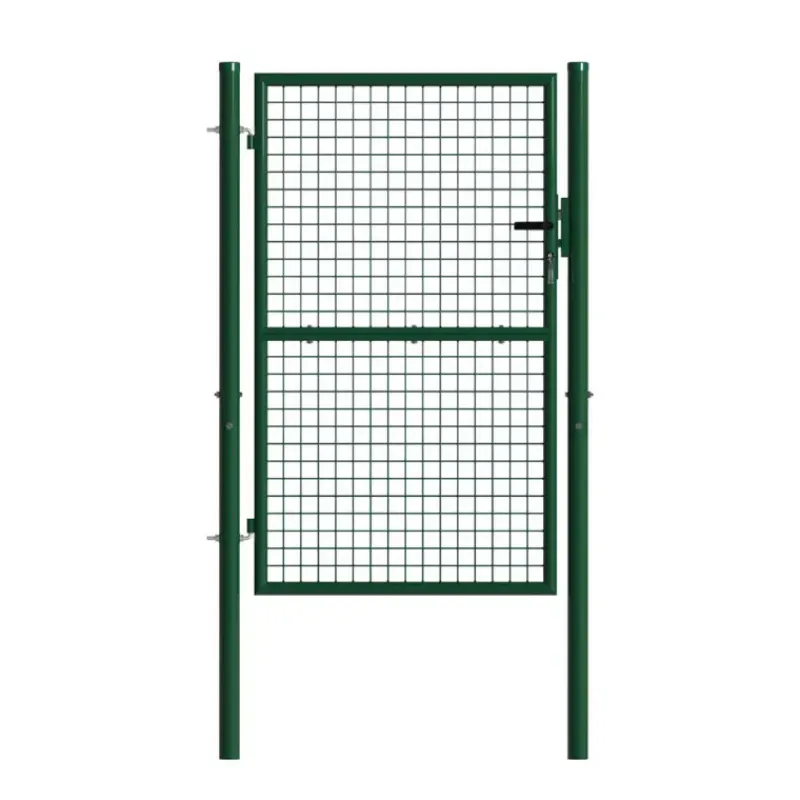 Portillon grillagé 1x1,5m maille 50mm vert avec serrure* Best