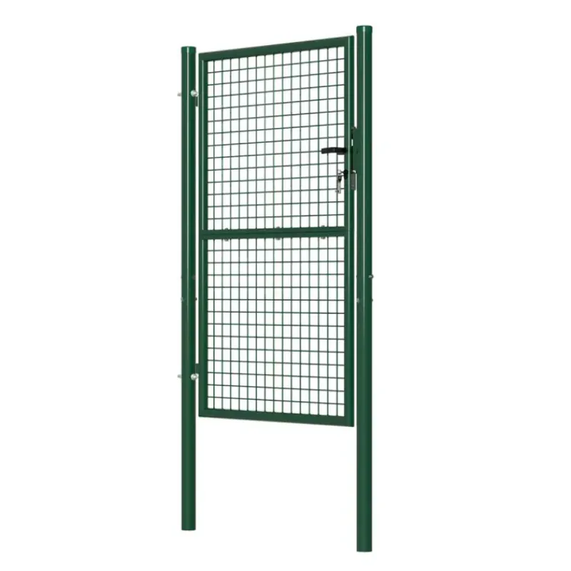 Portillon grillagé 1x1,5m maille 50mm vert avec serrure* Best