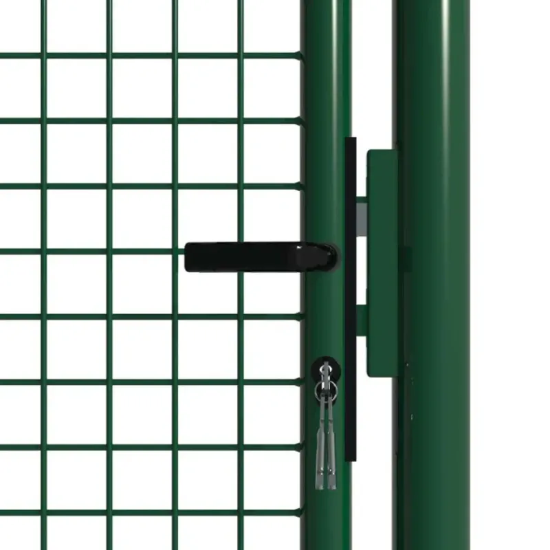 Portillon grillagé 1x1,5m maille 50mm vert avec serrure* Best