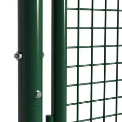 Portillon grillagé 1x1,5m maille 50mm vert avec serrure* Best