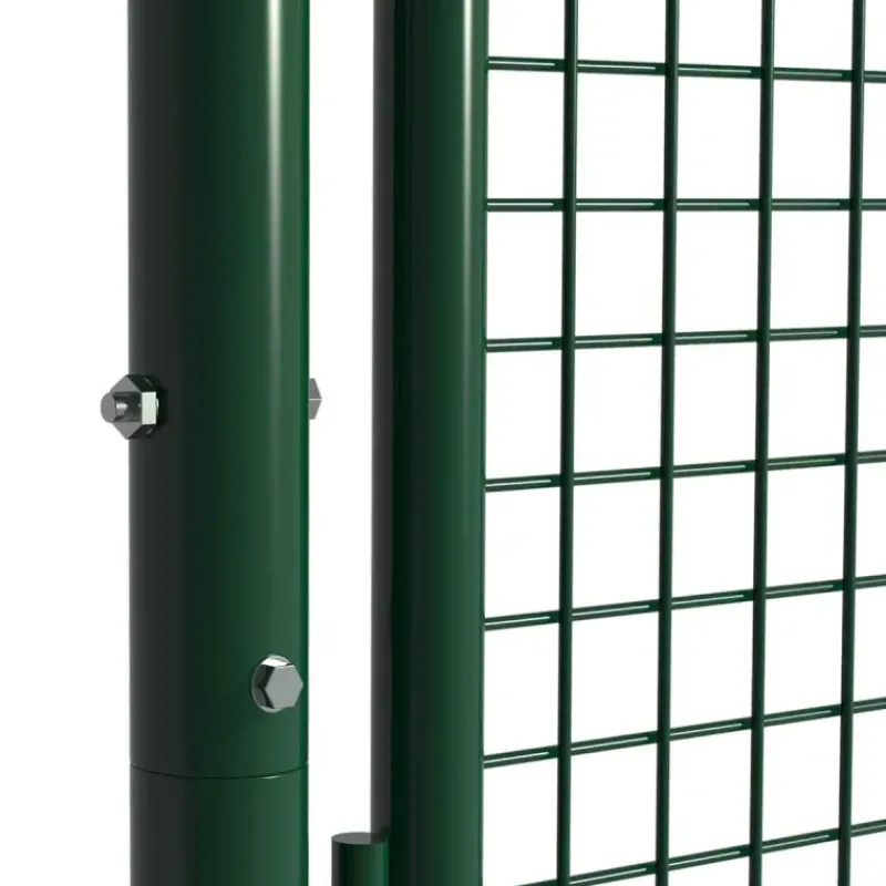 Portillon grillagé 1x1,5m maille 50mm vert avec serrure* Best