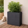 Pot de fleurs anthracite plastique 60 X 26 X 60 cm* Sale