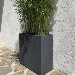Pot de fleurs anthracite plastique 60 X 26 X 60 cm* Sale