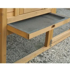 Poulailler bois 2 à 4 poules avec enclos Avibel 200 X 75 X 100 cm*