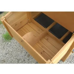 Poulailler bois 2 à 4 poules avec enclos Avibel 200 X 75 X 100 cm*