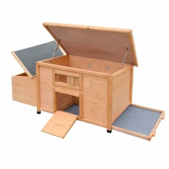 Poulailler en bois avec fenêtre toit en asphalte 3 poules* New