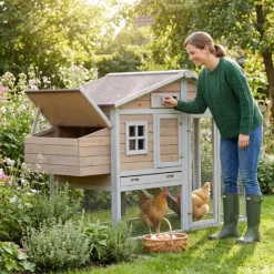 Poulailler "Grand luxe" avec renfort métallique*