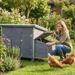 Poulailler Managua Stone bois et aluminium* Outlet