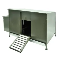 Poulailler métal galvanisé Vert 100 X 70 X 40 cm 2 à 4 poules* Online