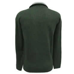 Pull col camionneur kaki Lorry taille S à 3XL* Outlet