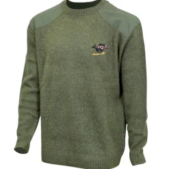 Pull col rond broderie Sanglier Taille S* Outlet