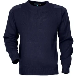 Pull Commando Marine 100% Acrylique Col Rond Renforts Épaules* Outlet